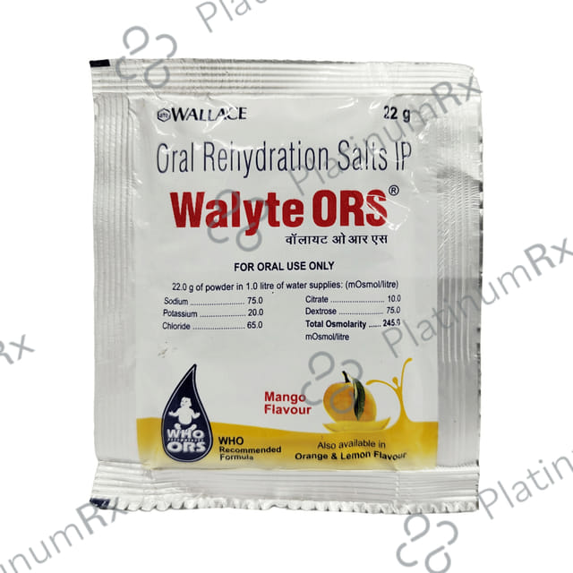 Walyte ORS for Instant Energy Mango Flavour Powder 22gm