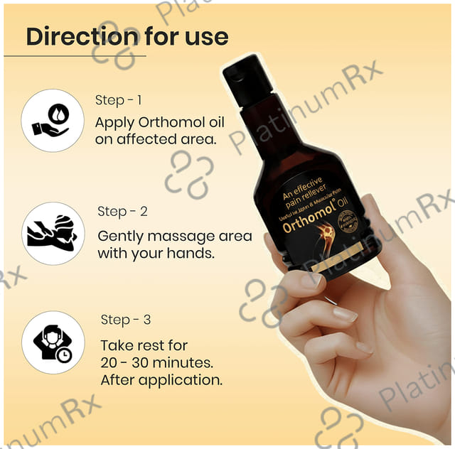 Orthomol An Effective Pain Reliever Oil (100ml Each) 1 Bottle