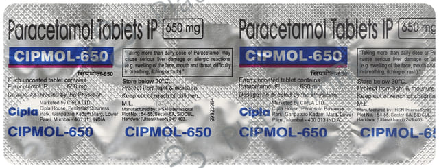 Cipmol 650 Tablet
