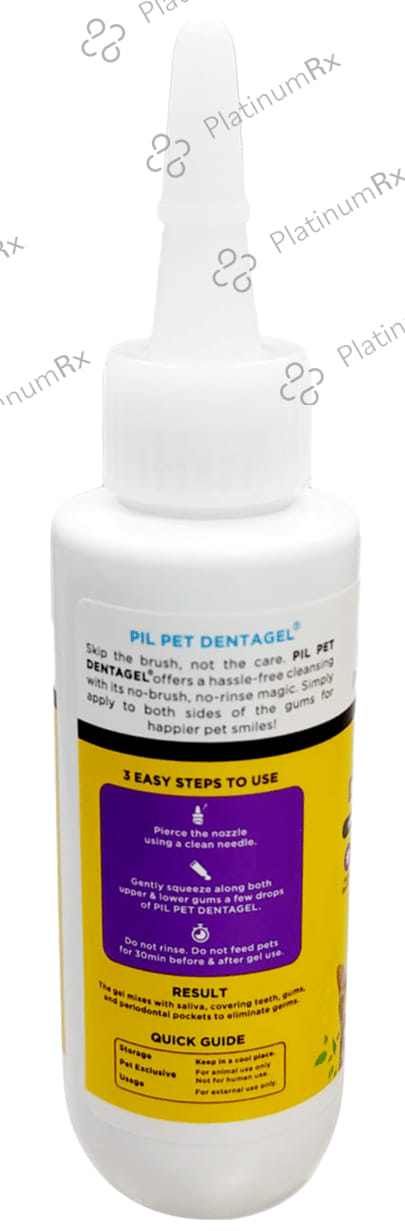 Pil's Pet Dentagel - Cat & Dog Toothpaste - Squeeze Only- No Brushing,No Rinsing