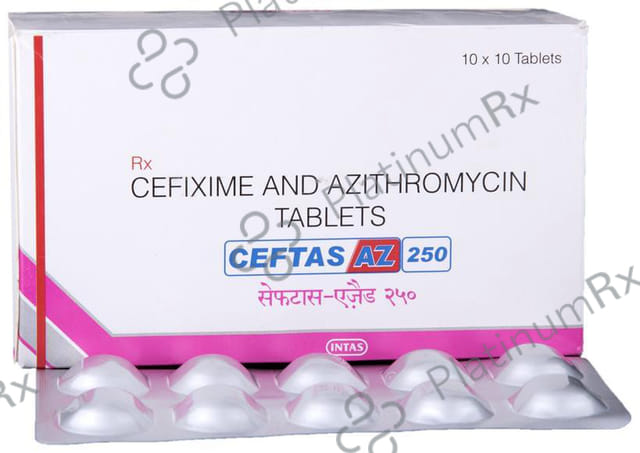 Ceftas AZ 250/200mg Tablet 10s