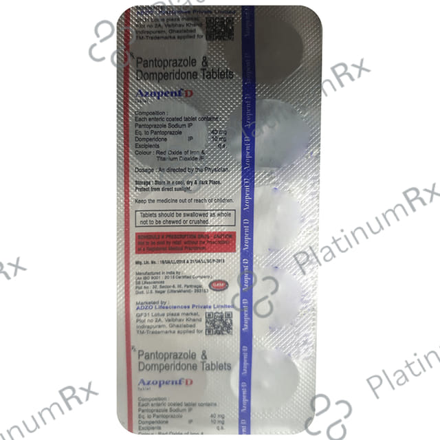 Azopent D 10/40mg Tablet 10s