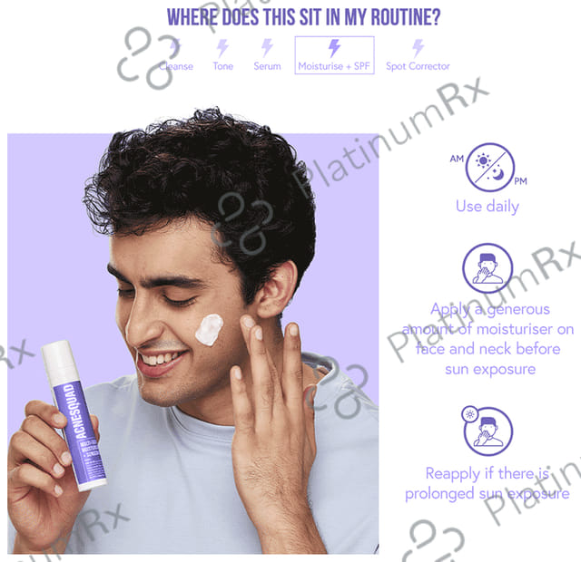 Acnesquad Multi-Tasker Moisturiser + Sunscreen SPF 25 PA+++
