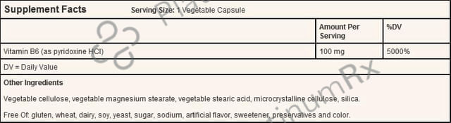 Solgar Vitamin B6 100mg Vegetable Capsule
