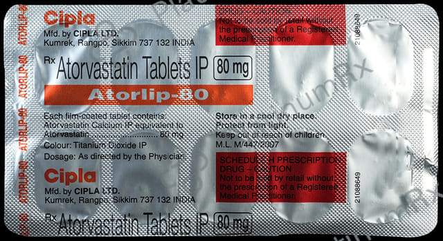 Atorlip 80mg Tablet 10s