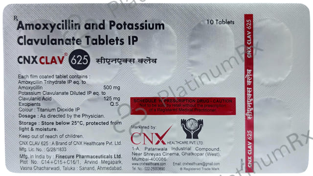 Cnx Clav 500mg/125mg Tablet