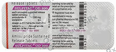 Sulpitac OD 200mg Tablet 10s