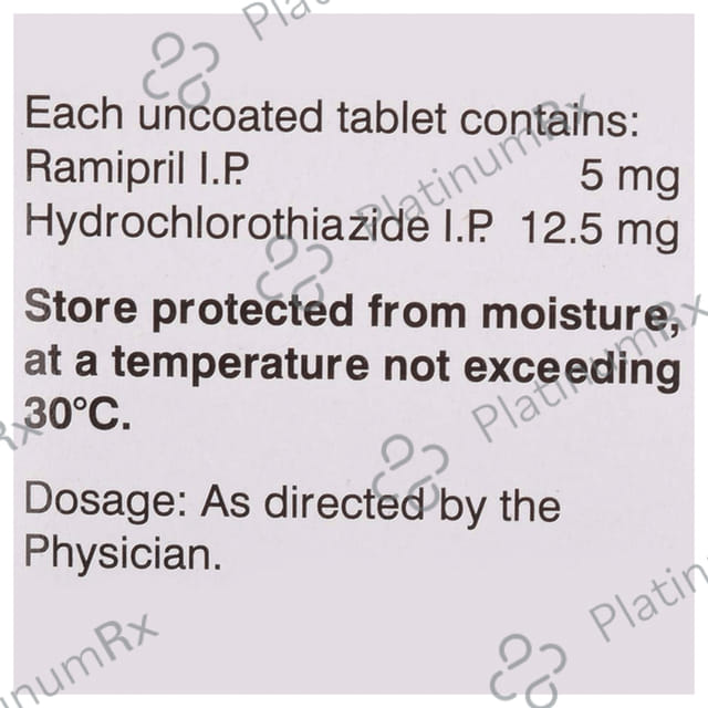 Ramistar H 12.5/5mg Tablet 15s