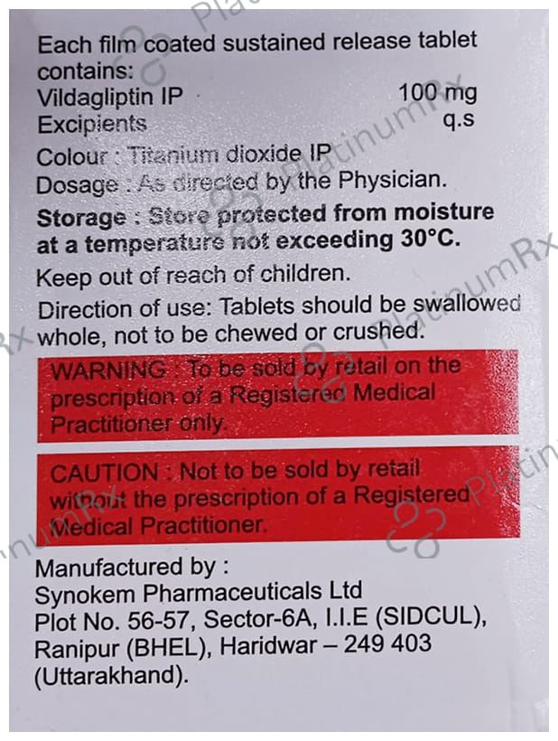 Vildaray SR 100mg Tablet 15s