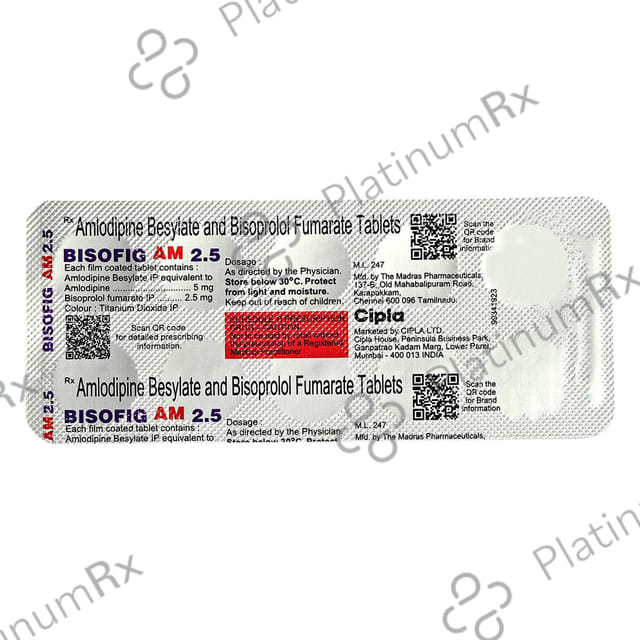 Bisofig T 2.5mg Tablet 10s