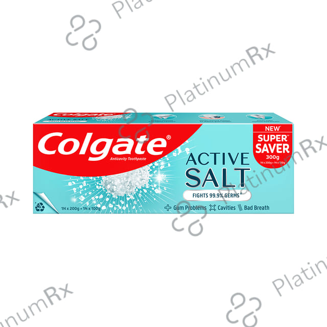 Colgate Active Salt Anticavity Toothpaste (200gm + 100gm)