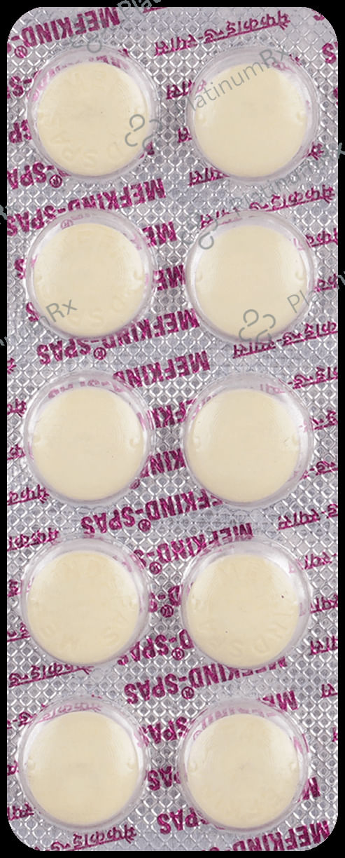 Mefkind Spas 10/250mg Tablet 10s