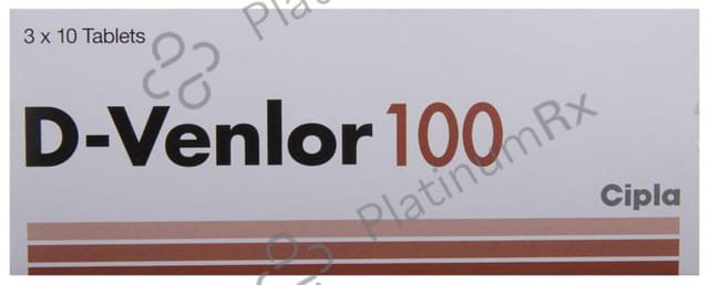 D Venlor 100mg Tablet ER 10s