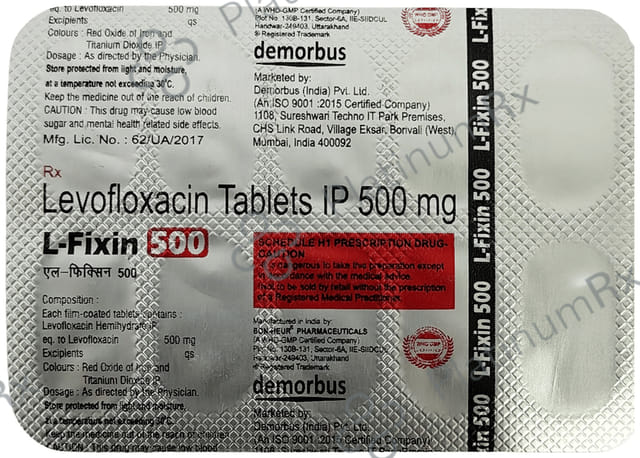 L Fixin 500mg Tablet 10s