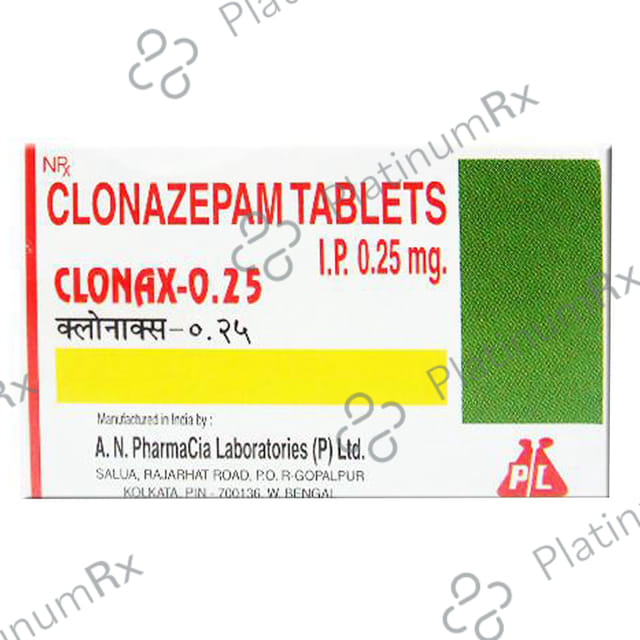 Clonax 0.25mg Tablet 10s