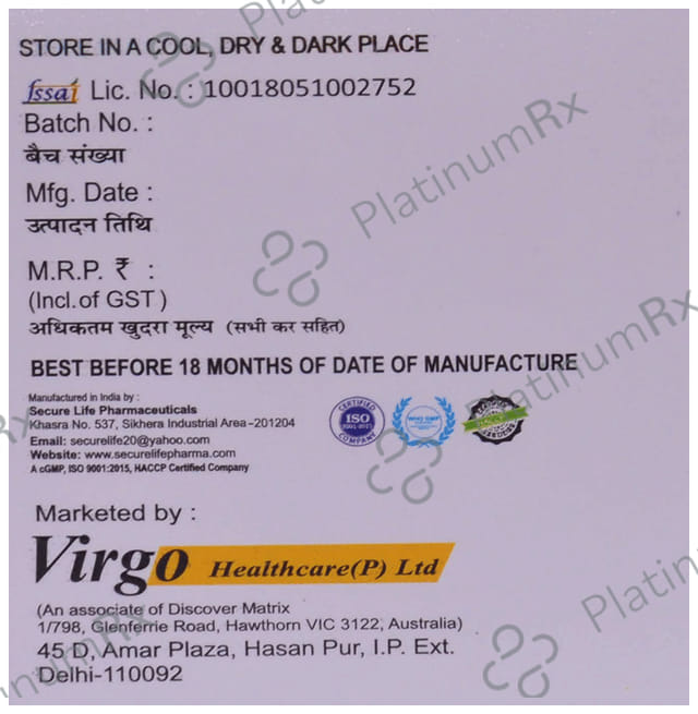Virgo Healthcare Hepawerg Veg Capsule 10s