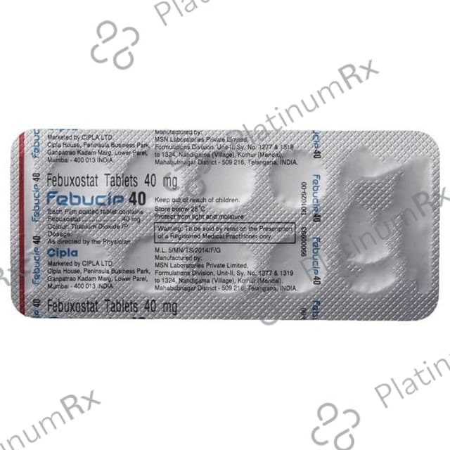 Febucip 40mg Tablet 10s