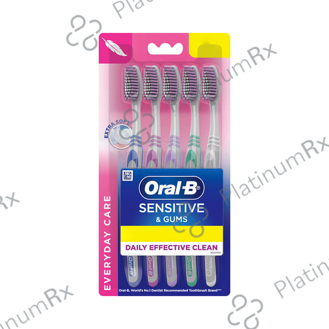 Oral-B Sensitive & Gums Everyday Care Toothbrush Multicolor