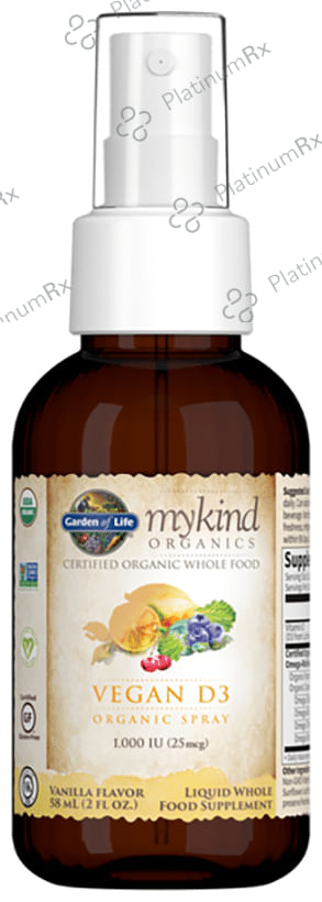 Garden of Life Mykind Organics Vegan D3 1000 IU Spray