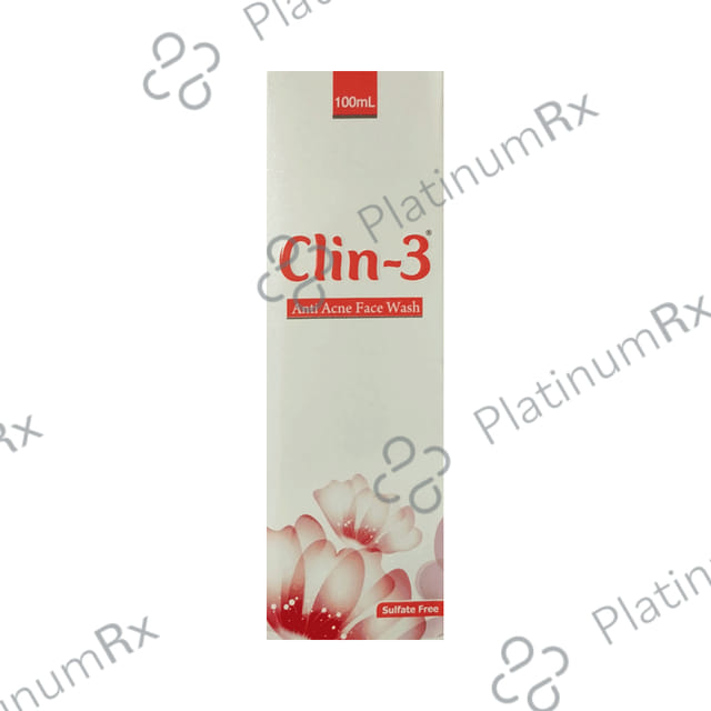 Clin - 3 Anti-Acne Face Wash - Sulphate-Free