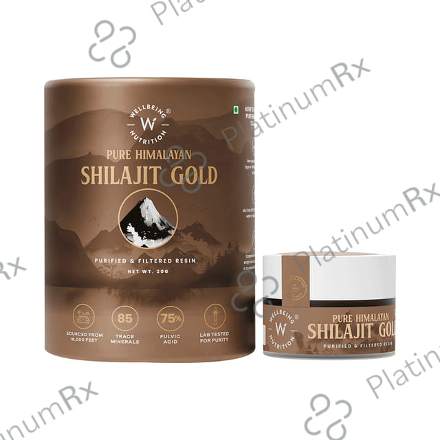 Wellbeing Nutrition Pure Himalayan Shilajit Gold Resin 20gm