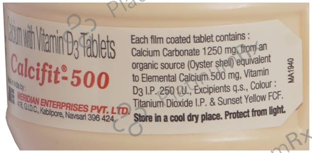 Calcifit 500mg Tablet 30s