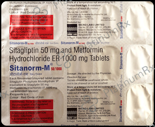 Sitanorm M 50/1000 Tablet ER
