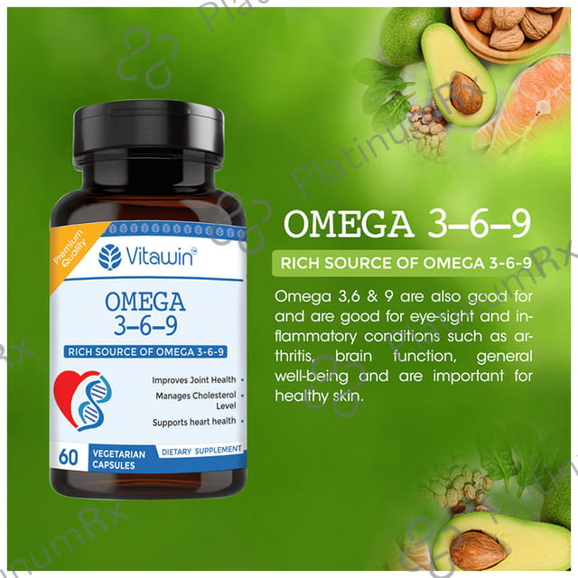 Vitawin Omega 3 6 9 Vegetarian Capsule