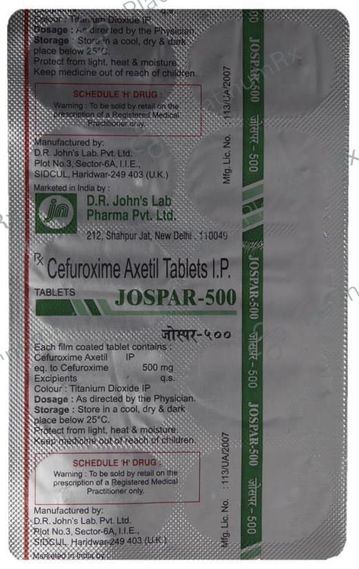 Jospar 500mg Tablet 10s