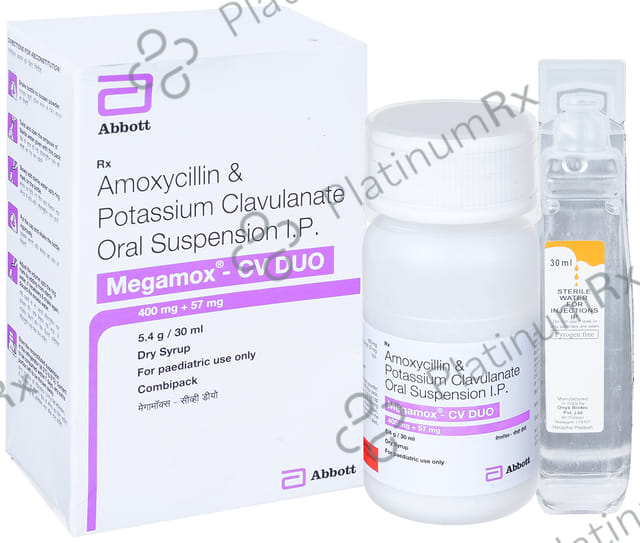 Megamox CV Duo 400/57mg Dry Syrup 30ml