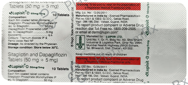 Lupisit D 5/50mg Tablet 10s