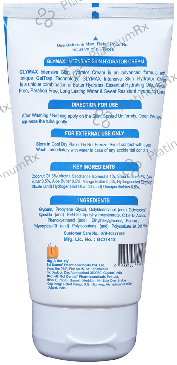 Glymax Intensive Skin Hydrator Cream 150gm