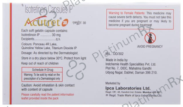 Acutret 30mg Capsule 10s