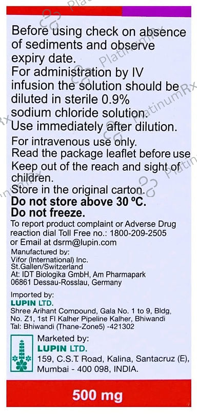 Ferinject 500mg Injection