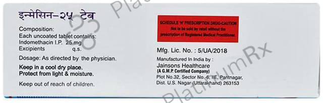 Inmecin 25mg Tablet 10s