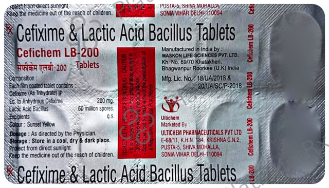 Cefichem LB 200 Tablet
