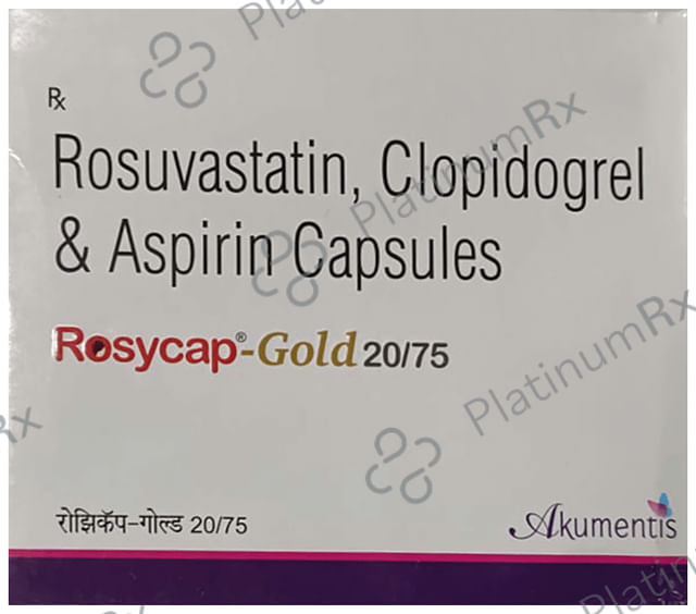 Rosycap Gold 20/75/75mg Capsule 15s