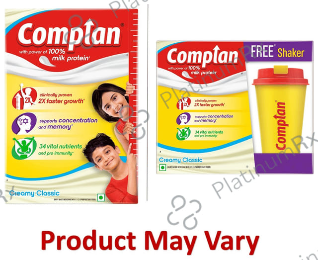 Complan Nutrition Drink Powder for Children - Nutrition Drink for Kids with Protein & 34 Vital Nutrients - Creamy Classic 500 gm