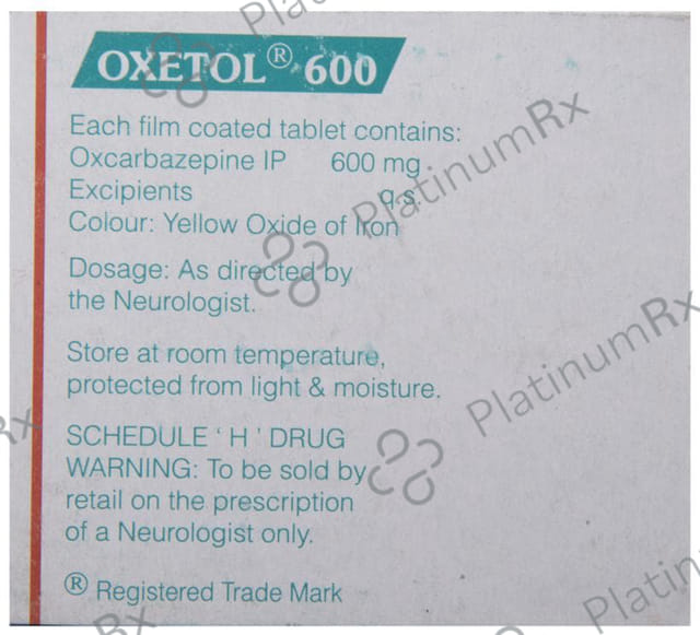 Oxetol 600mg Tablet 10s