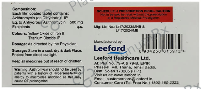 Aziford 500mg Tablet 5s