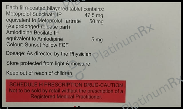 Revelol AM 50/5mg Tablet PR 15s