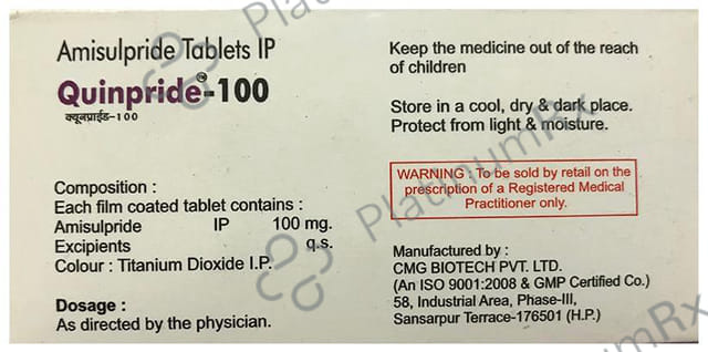 Quinpride 100mg Tablet 10s