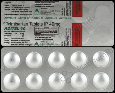 Aditel 40mg Tablet 10s