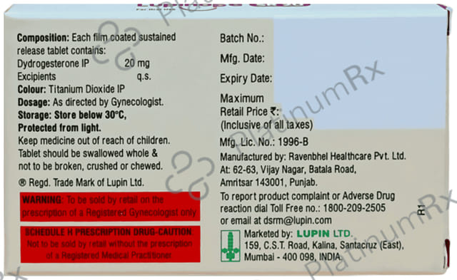 Lupihope SR 20mg Tablet 10s
