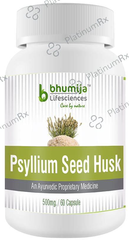Bhumija Lifesciences Psyllium Seed Husk 500mg Capsule