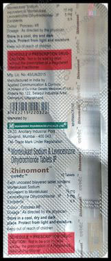 Rhinomont 5mg/10mg Tablet