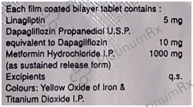 Glucreta LM 10/5/1000mg Tablet 10s