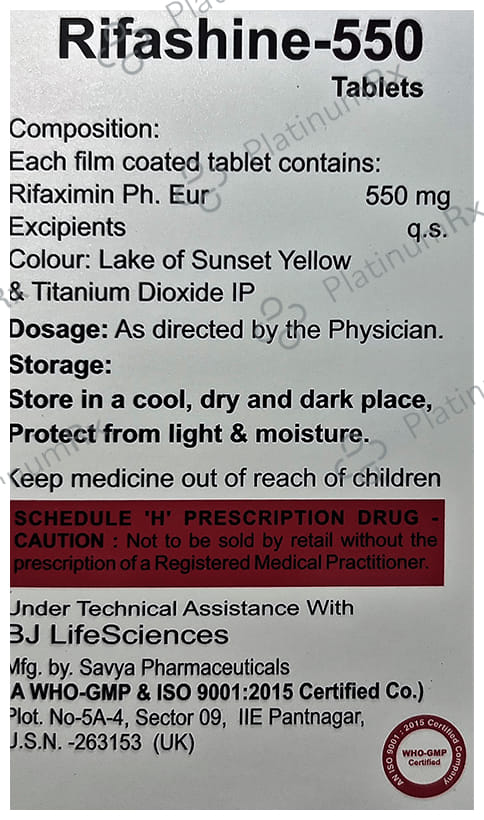 Rifashine 550 Tablet