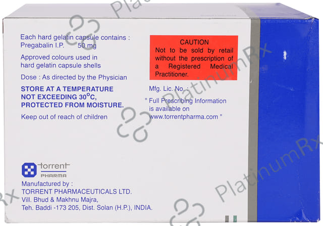 Pregalin 50mg Capsule 10s