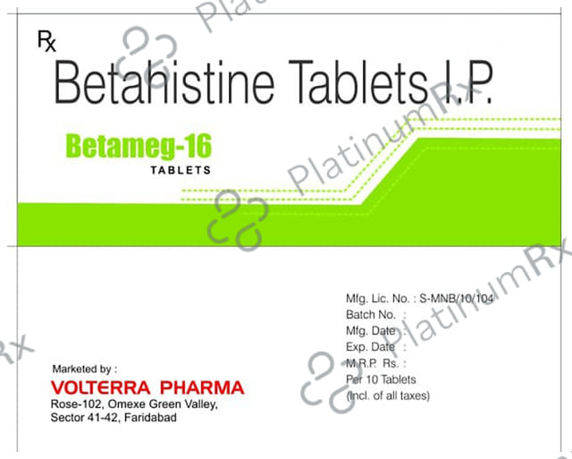 Betameg 16 Tablet
